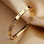 Cartier Full Diamond Bracelet | Anti-Tarnish