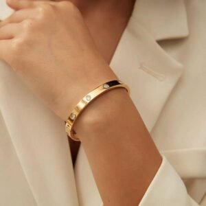 Cartier Full Diamond Bracelet | Anti-Tarnish