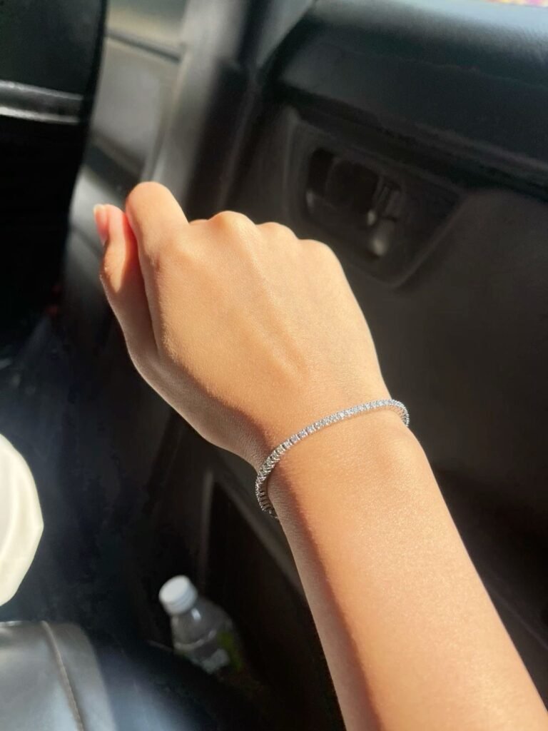 Tennis Bracelet- Silver | Anti Tarnish