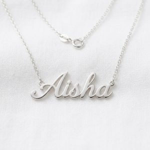 Personalised Name Pendant - Silver